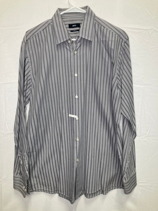 Hugo Boss Sharp Fit Designer Button Down Dress Shirt Men’s (Sz 16-34/35)