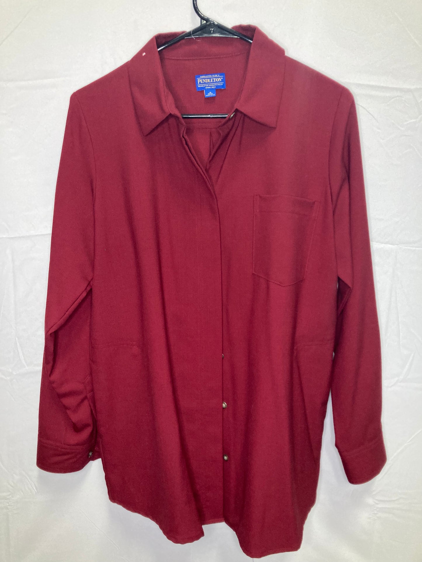 Vintage Pendleton Woolen Mills Solid Button Down Board Shirt (Sz Medium)