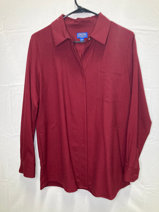 Vintage Pendleton Woolen Mills Solid Button Down Board Shirt (Sz Medium)