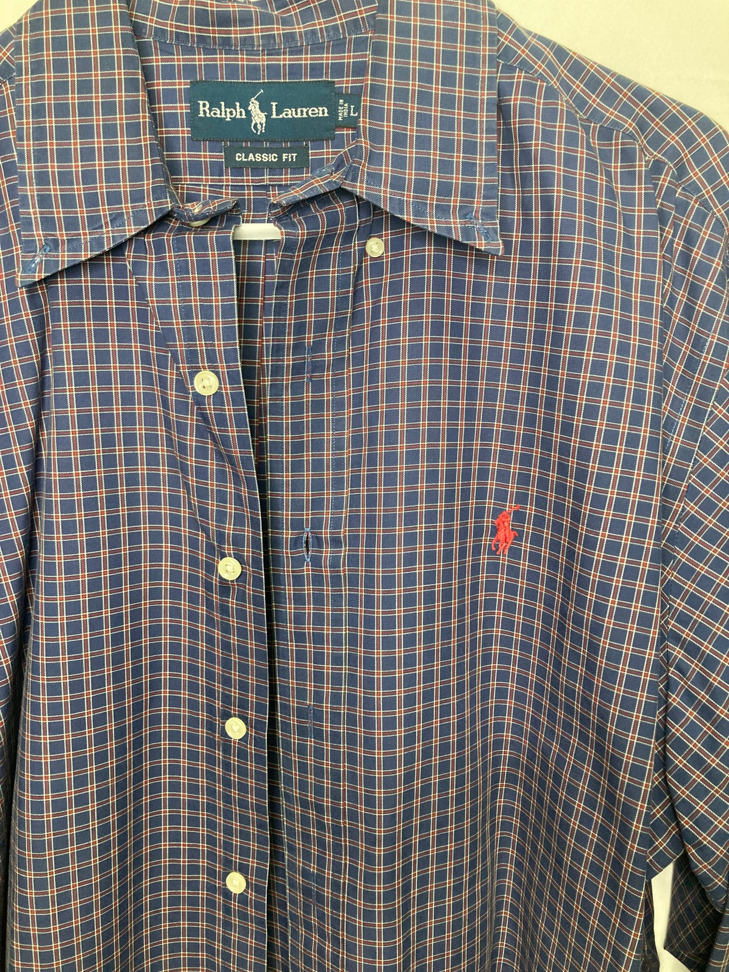 Ralph Lauren Classic Fit Button Down Dress Shirt (Sz Large)