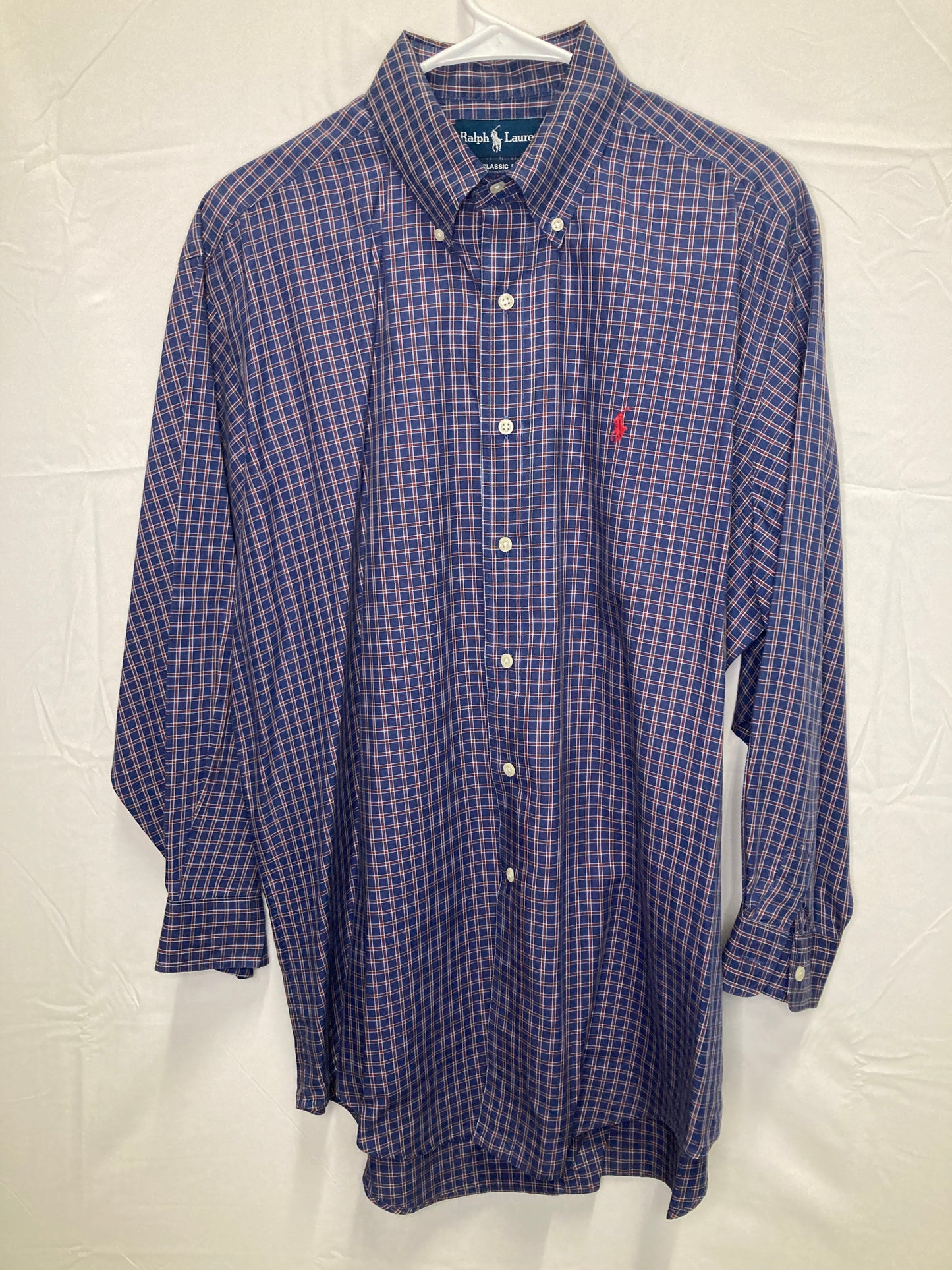 Ralph Lauren Classic Fit Button Down Dress Shirt (Sz Large)