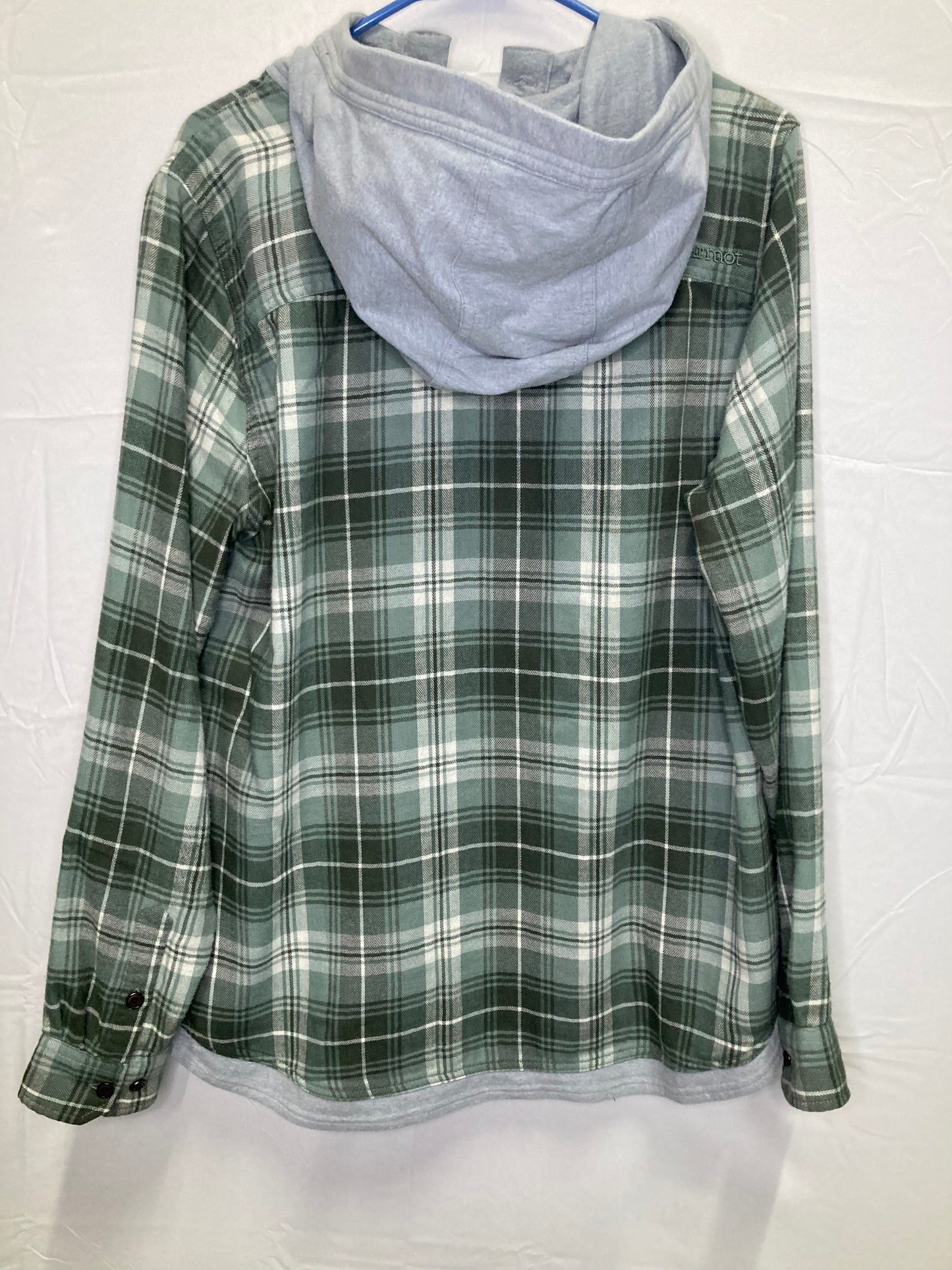 Marmot Reagan Button Down Plaid Flannel Hoodie (Sz XL)