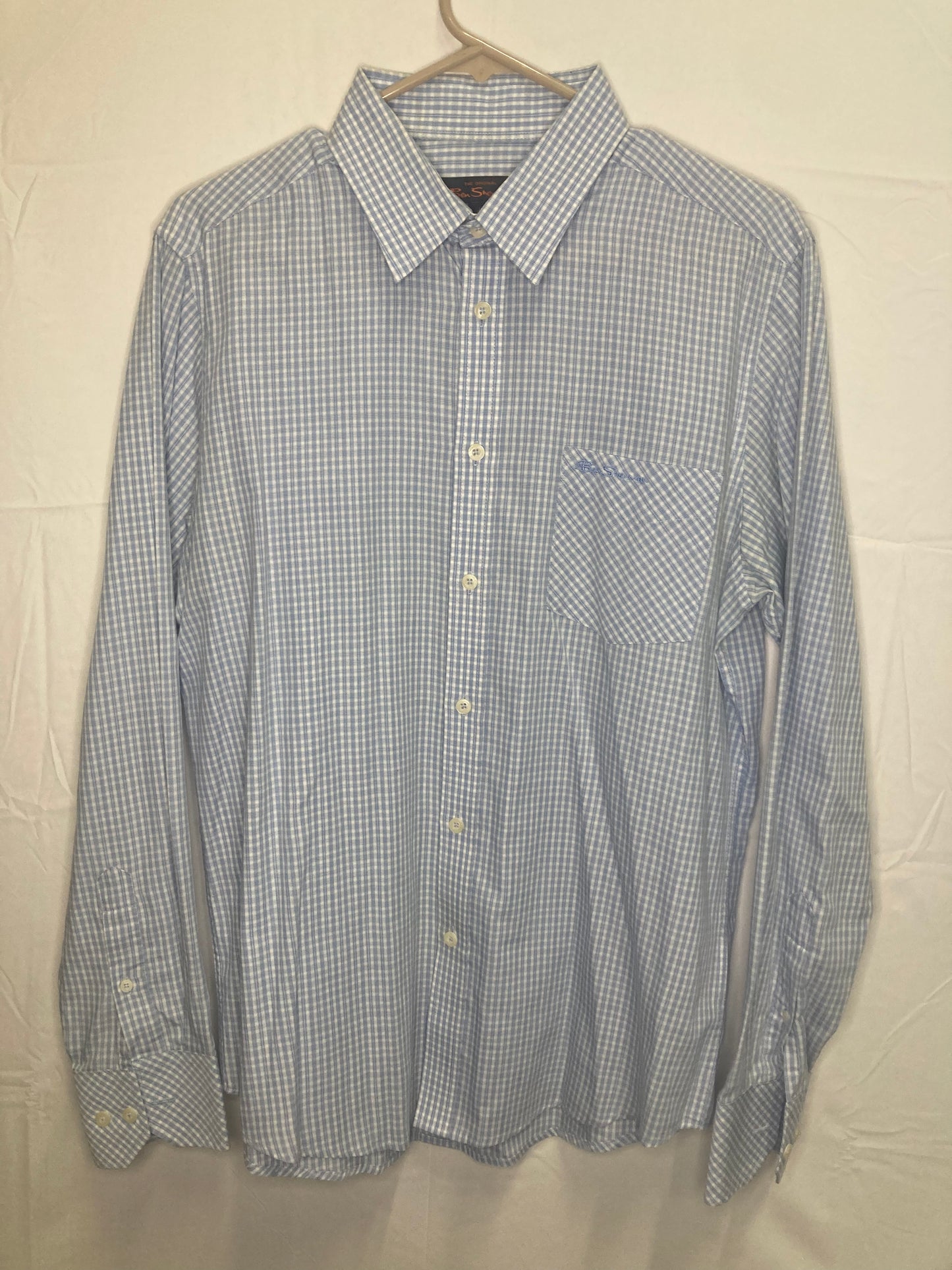 Ben Sherman Mens Button Down Dress Shirt (Sz Large)