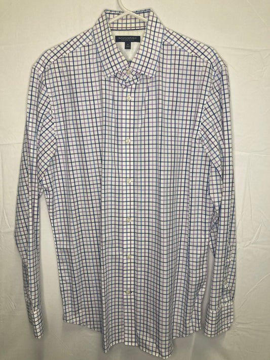 Banana Republic Non-Iron Slim Fit Button Down Dress Shirt (Sz