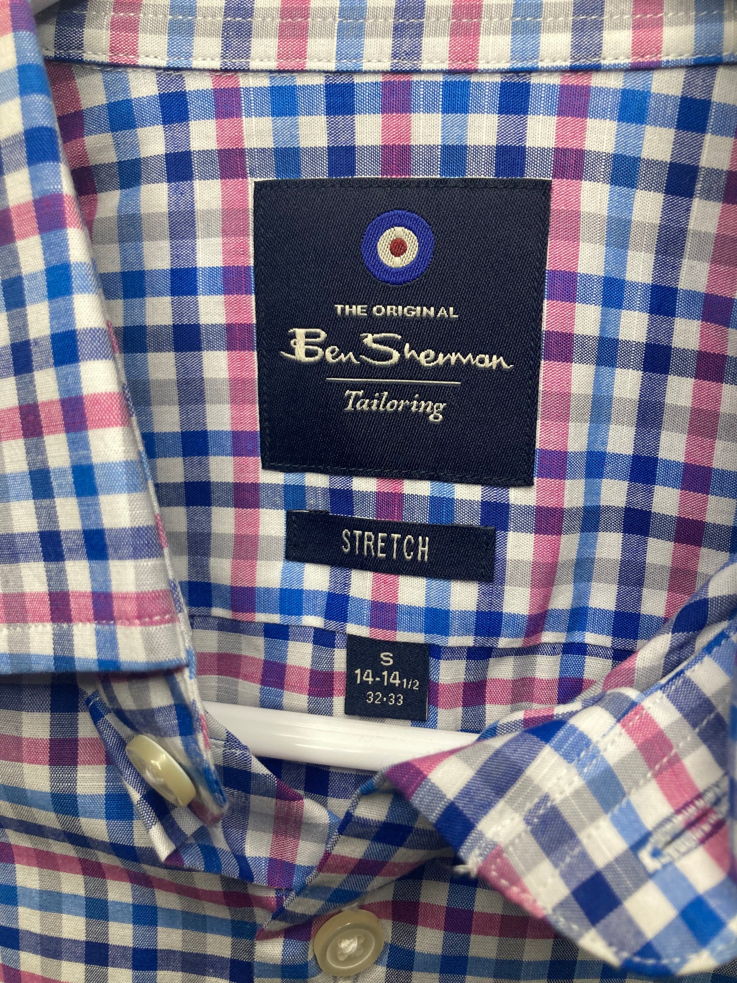 Ben Sherman Original Tailoring Stretch Button Down Dress Shirt (Sz 14.5 - 32/33)