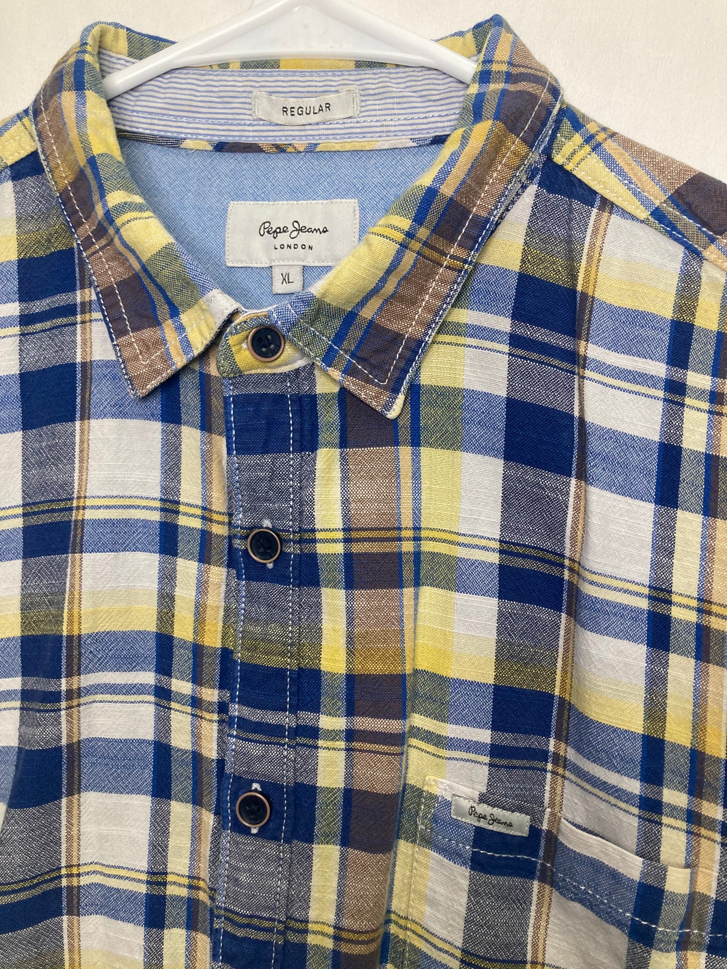 Pepe Jeans London Designer Regular Fit Button Down Oxford/ Easter Color Way (Sz XL)