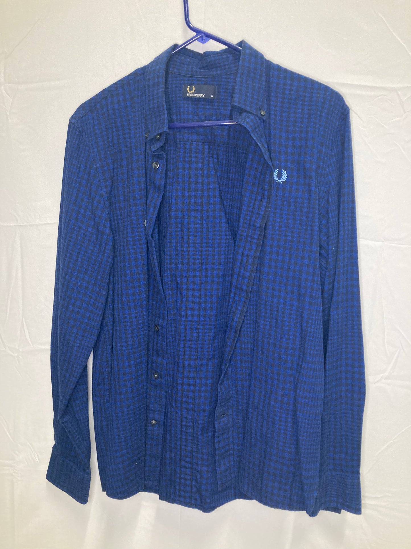 Fred Perry Mens Designer Button Down Dress Shirt (Sz Medium)