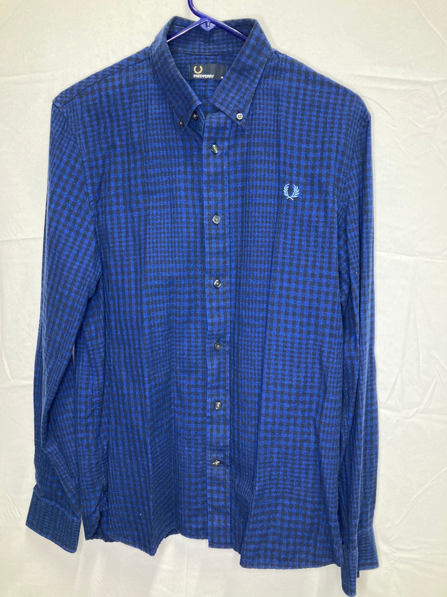 Fred Perry Mens Designer Button Down Dress Shirt (Sz Medium)