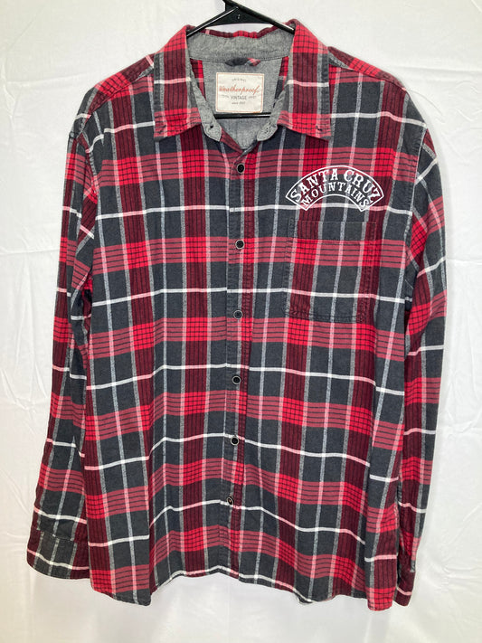 Santa Cruz Mountains Clothing Co. X Vintage Weatherproof Clothing Collab Flannel (Sz XL)