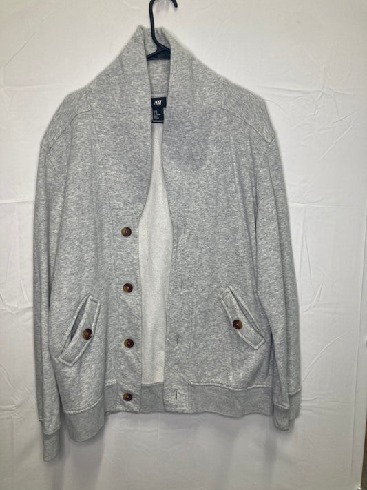 H&M Button Down Elbow Padded Sweater. (Sz Med)