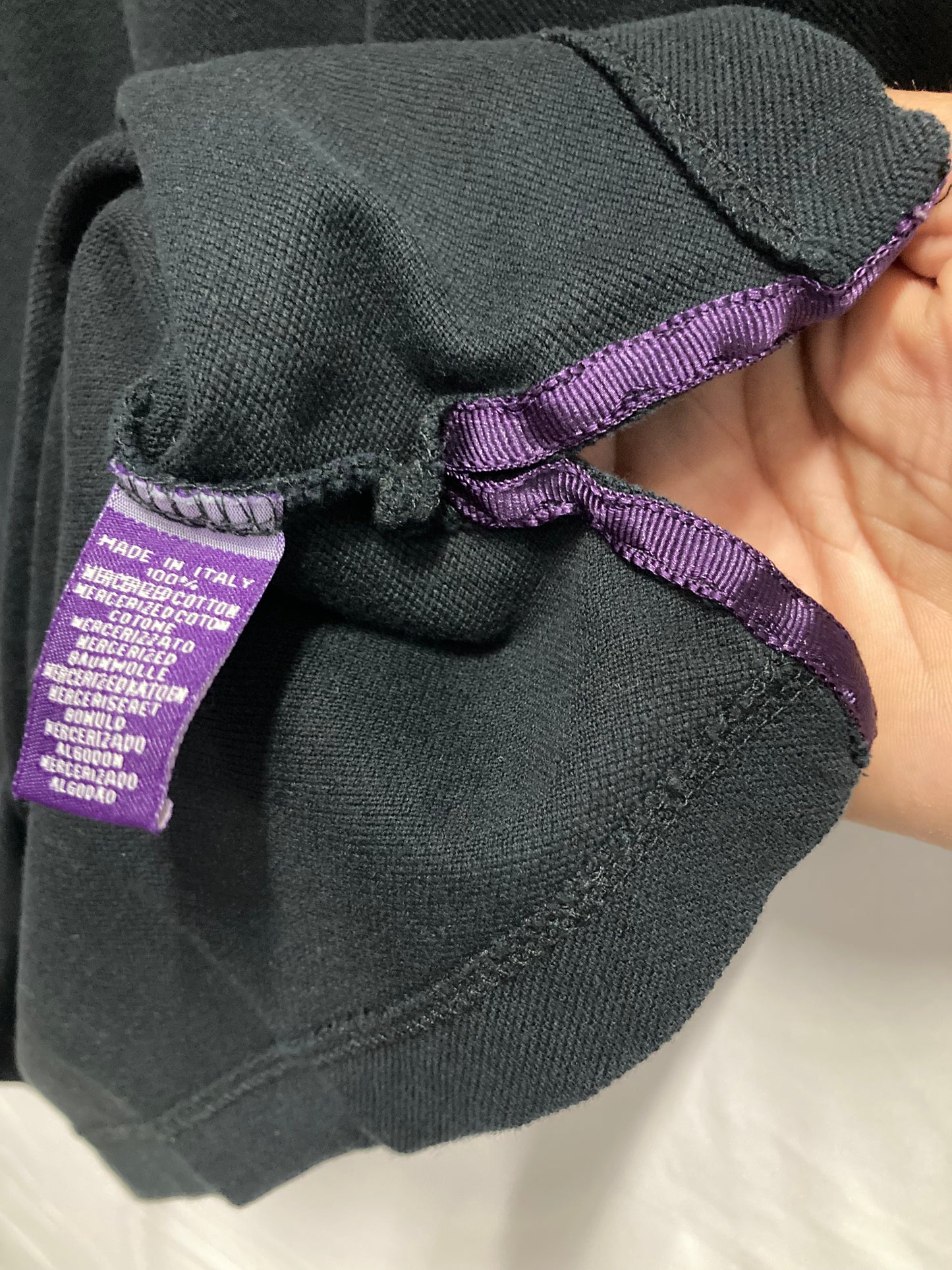 Italian Designer Purple Label Ralph Lauren Polo (Sz Small)