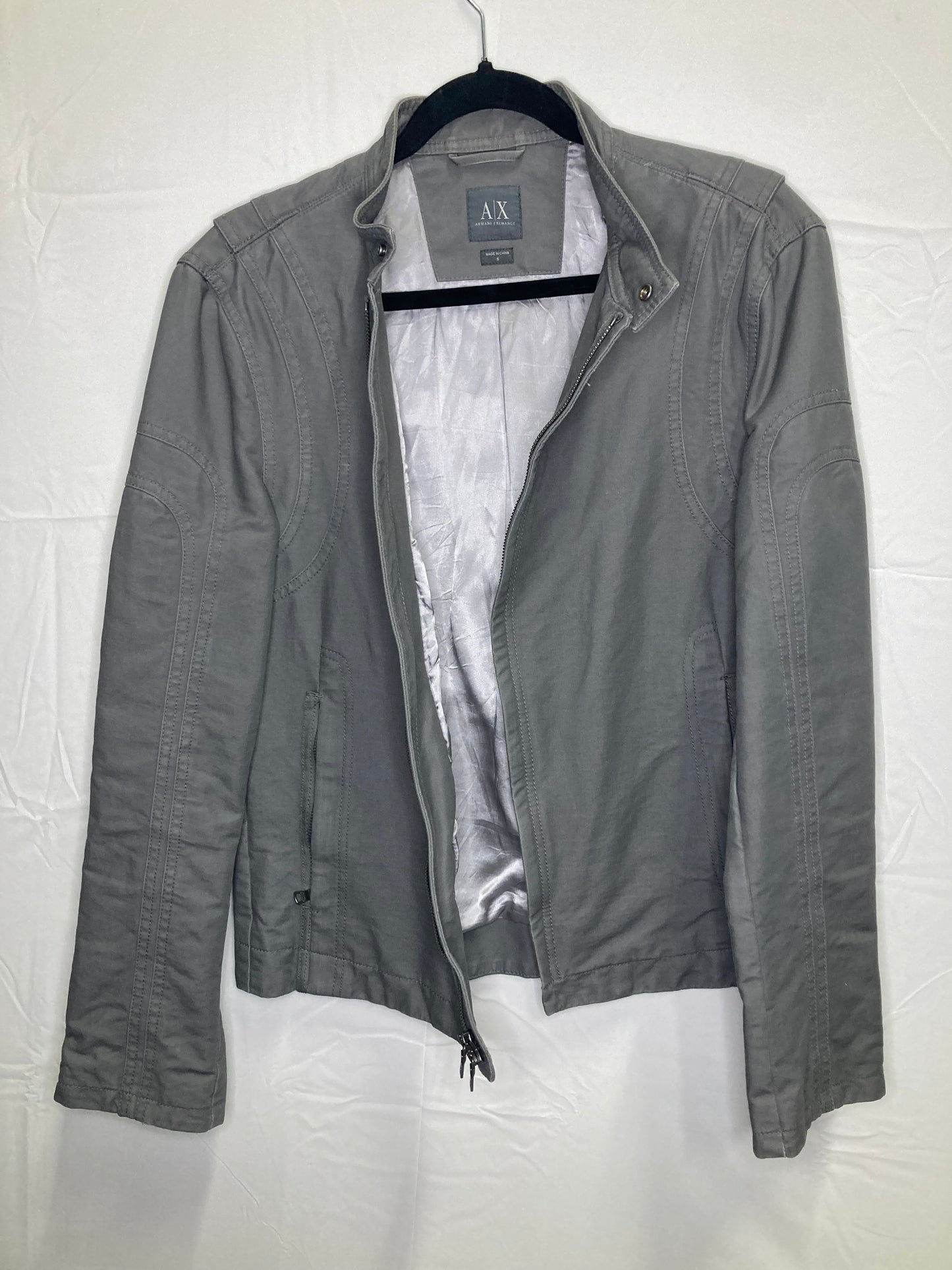 Designer Armani Exchange Full Zip Jacket (Sz Small)